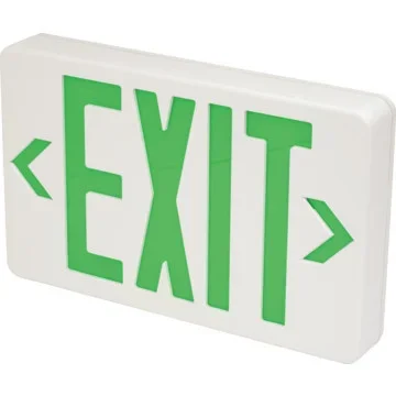 LED Battery Back Up Exit Sign Green Single Or Double Sided Pack of 4