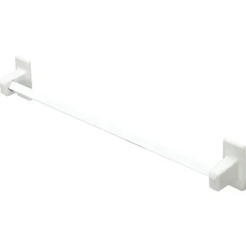 Lenape White Porcelain Towel Bar Set 24″ Tile-In Mount