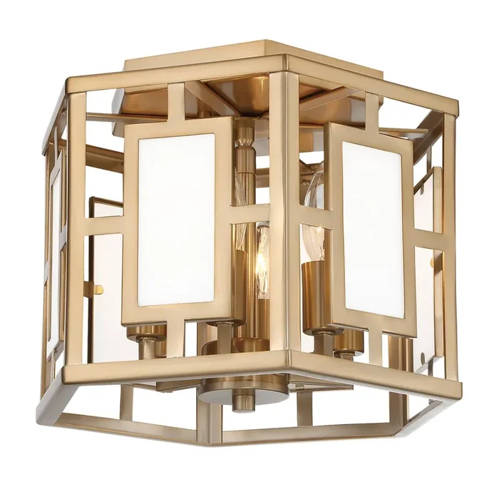 Libby Langdon Hillcrest 6 Light Vibrant Gold Semi Flush Mount
