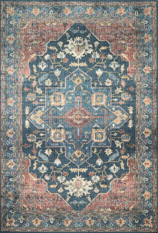 Loloi Skye Sky-08 Denim/Brick Rugs