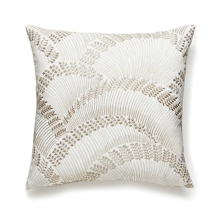 Lovegrass Embroidery Throw Pillow for Couch, 22″