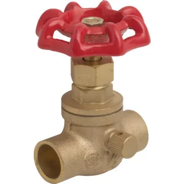 Maintenance Warehouse Brass Stop W/Waste Valve 1/2 ” Sweat x Sweat