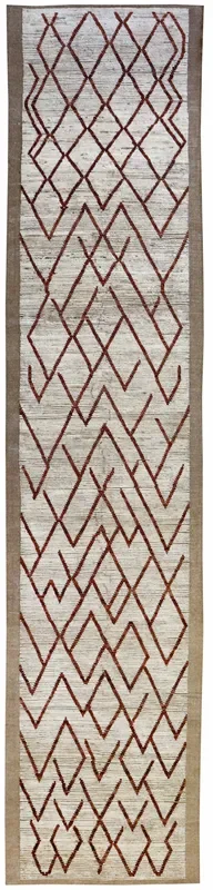 Moroccan Handwoven Tribal Rug, J65400