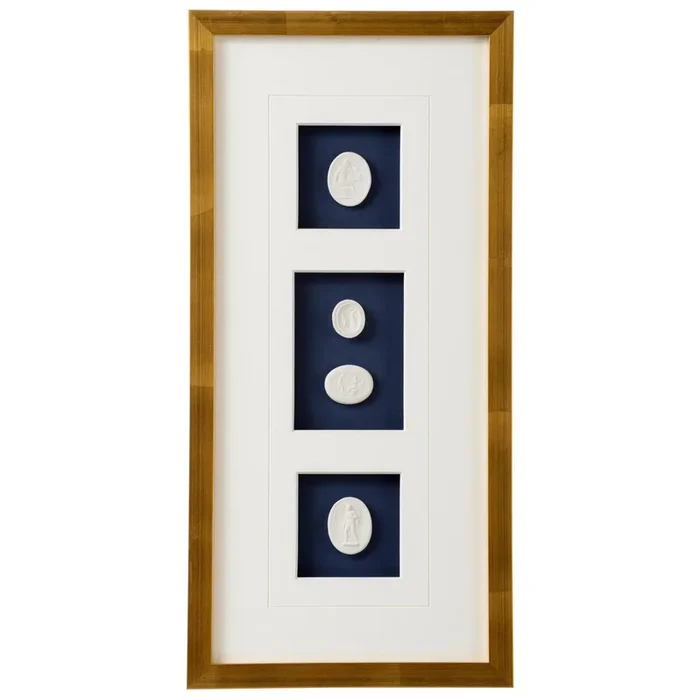 Navy Dreams Intaglio Shadow Box