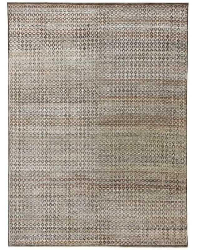 Needlepoint Handwoven Transitional Rug, J70146