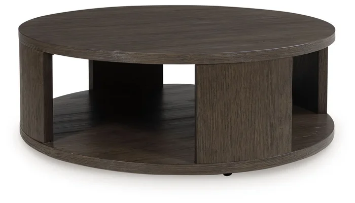 Neo – Round Cocktail Table – Rich Brown