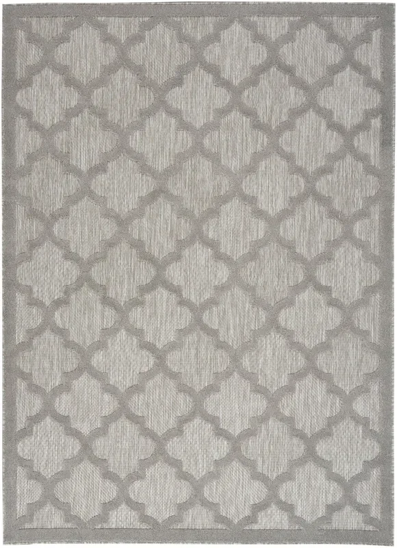 Nourison Easy Care Nes01 Silver Grey Rug