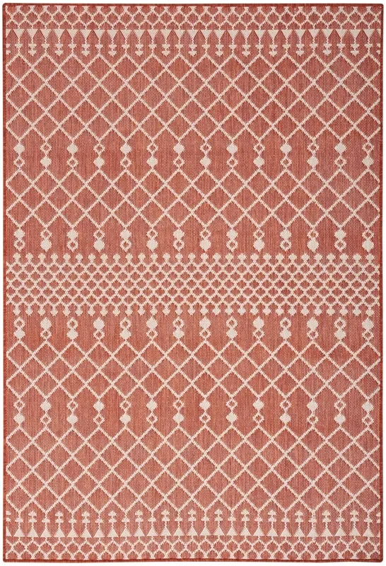 Nourison Positano Pos02 Terracotta Rug