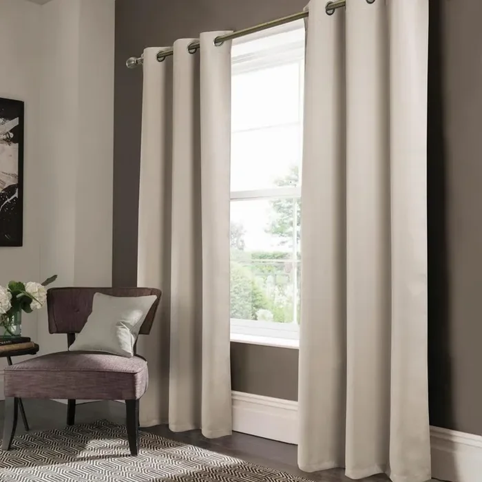 Olivia Gray Anchorage Blackout Grommet Panel Pair – 2-Piece – 37×84″, Ivory