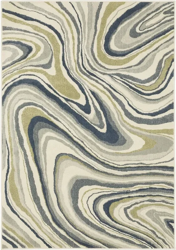Oriental Weavers Sphinx Branson Br07A Ivory/ Blue Rugs