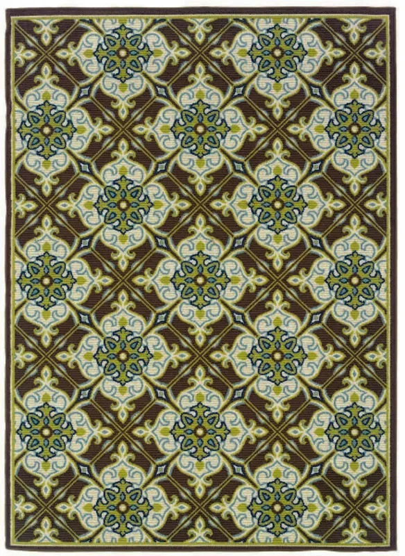 Oriental Weavers Sphinx Caspian 1005D Brown / Ivory Rugs