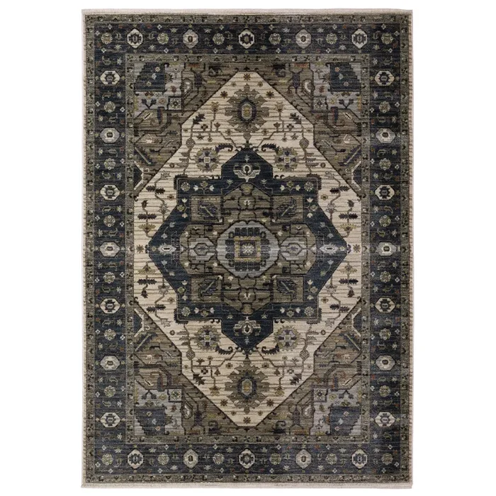 Oriental Weavers Sphinx ELIANA ELI05 Blue Medallion Rugs