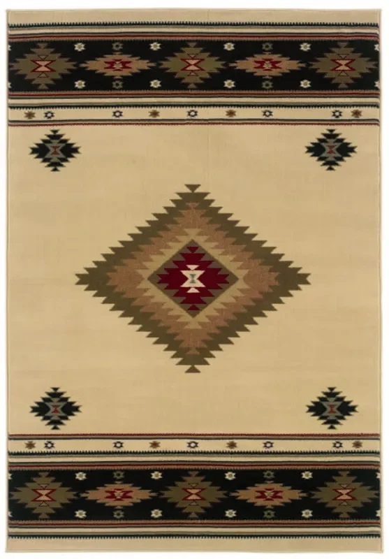 Oriental Weavers Sphinx Hudson 087i1 Beige / Green Rugs
