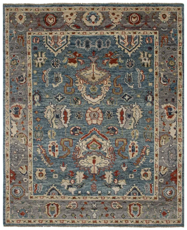 Oushak 4 Handwoven Traditional Rug, J71694