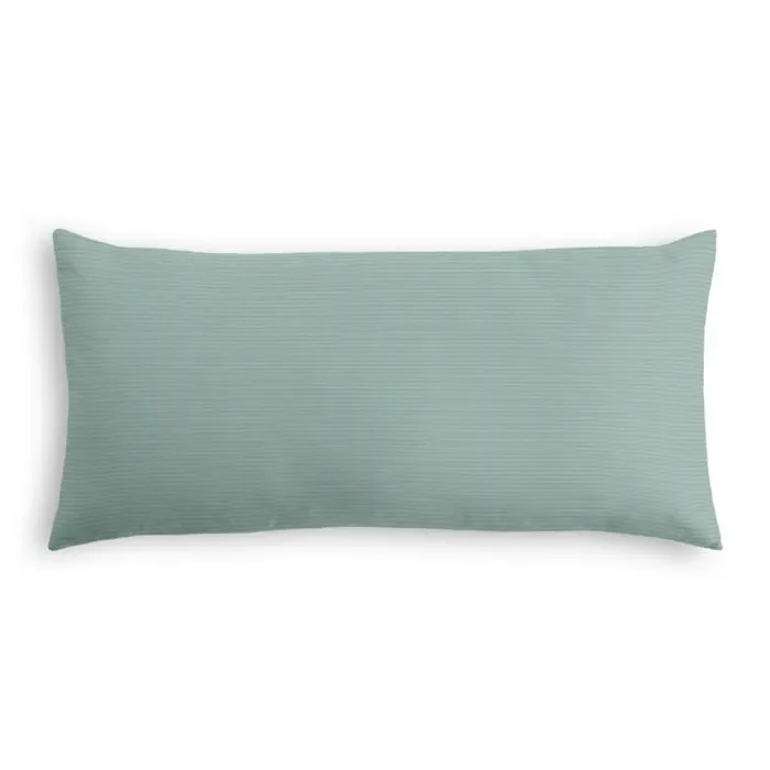 Outdoor Lumbar Pillow in Sunbrella® Canvas – Spa