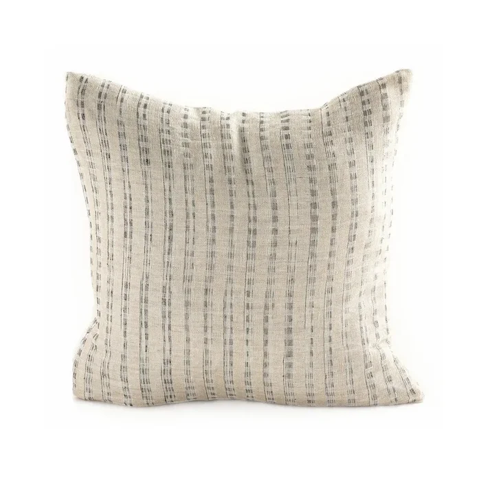 Palm Linen/Silk Throw Pillow, 20″