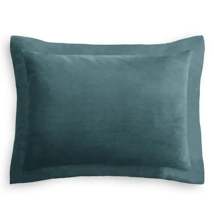 Pillow Sham in Classic Velvet – Peacock