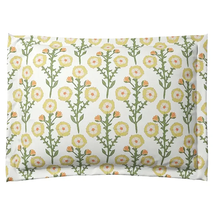 Pillow Sham in Cottage Flowers – Sunbeam
