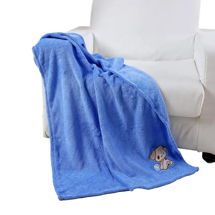 Plazatex Baby Blanket Decorative Super Soft Throw Blanket for Baby 40″ X 30″ Blue