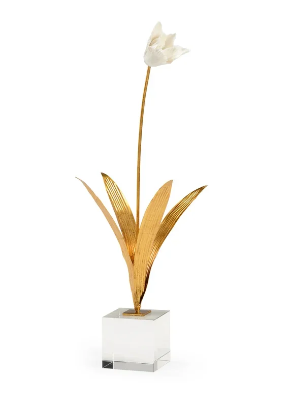 Porcelain Tulip: Elegant Tabletop Flowers