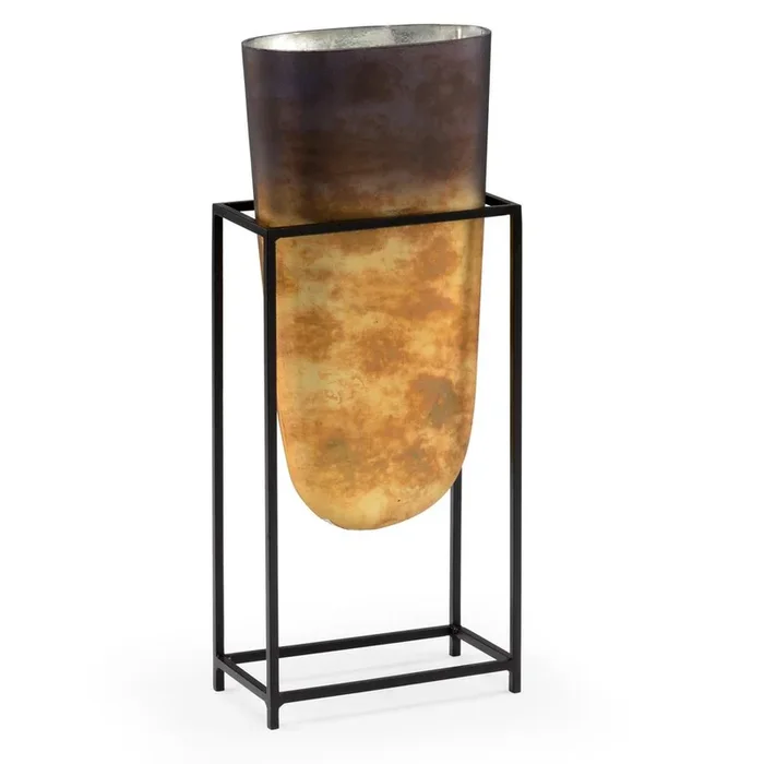 Radiant Rustic Glass Centerpiece