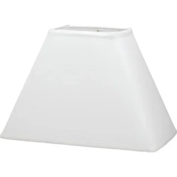 Rectangular Hardback Linen Lamp Shade 5 x 7″ Top 9 x 16″ Bottom White Pack of 6