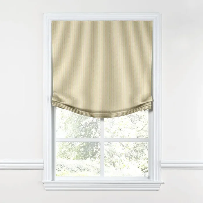 Relaxed Roman Shade in Baldwin – Goldenrod