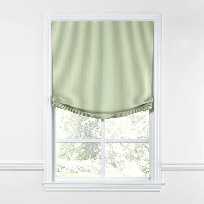 Relaxed Roman Shade in Baldwin – Grass
