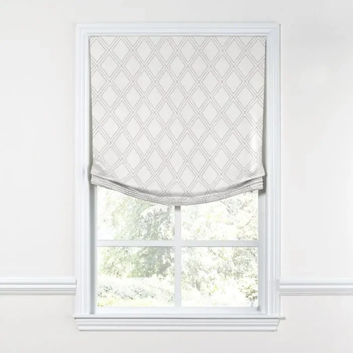 Relaxed Roman Shade in Diamonds Are Forever – Ash