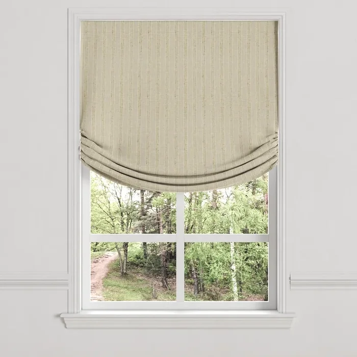 Relaxed Roman Shade in Nautical Stripes – Beachy