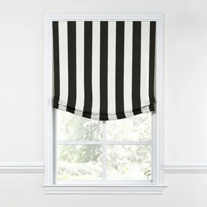 Relaxed Roman Shade in Sunbrella® Cabana – Classic