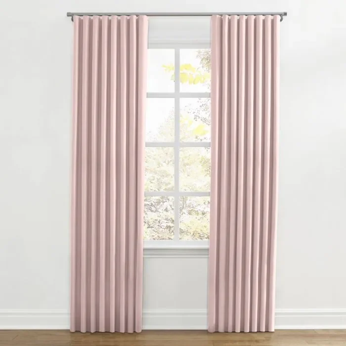 Ripplefold Drapery in Classic Linen – Blush