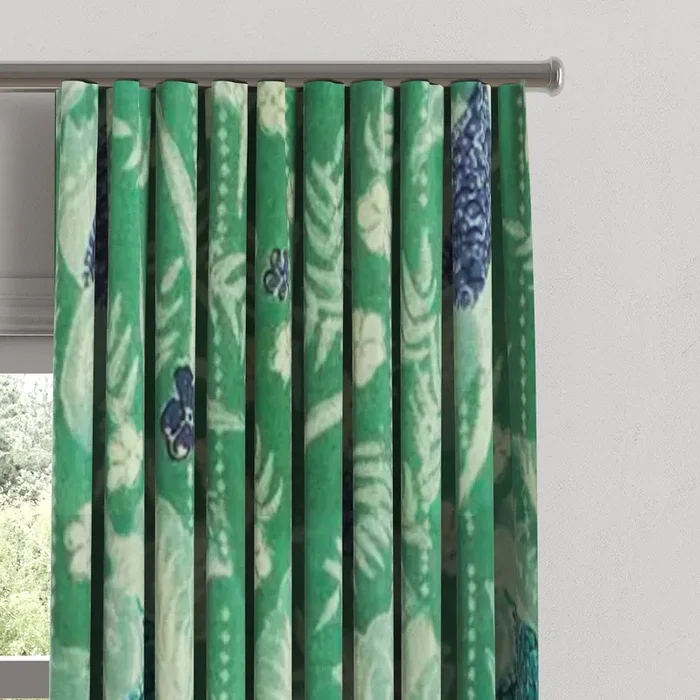 Ripplefold Drapery in Koi Pond – Green