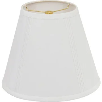Round French Drape Lamp Shade 7 x 17 x 12″ Cream Pack of 6