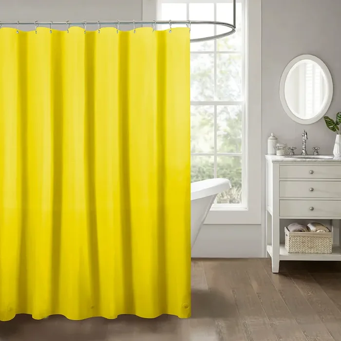 RT Designers Collection Home 3 Gauge Peva Stylish Shower Curtain Liner 70″ x 72″ Yellow