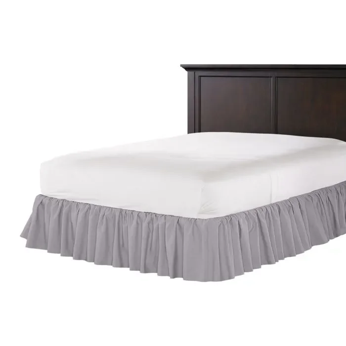 Ruffle Bedskirt in Classic Linen – Orchid