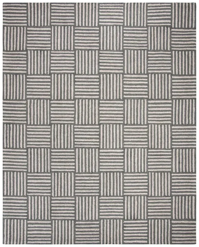 Safavieh Abstract Abt602A Ivory / Dark Grey Rugs