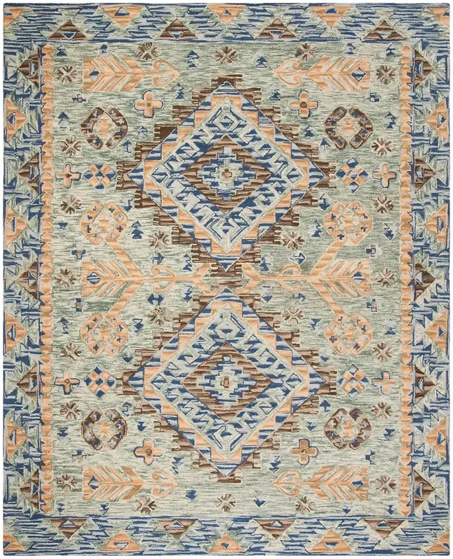Safavieh Aspen Apn504A Blue / Beige Rugs