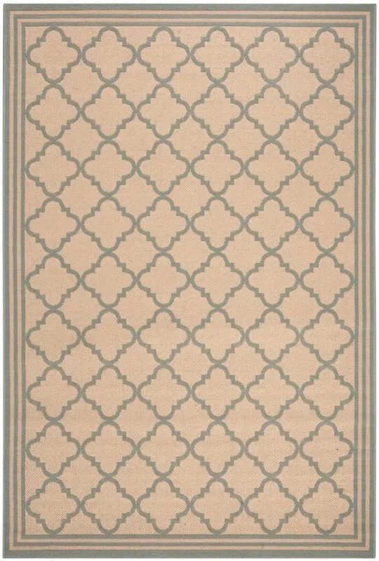 Safavieh Beach House Bhs121L Cream/Aqua Rugs