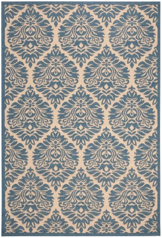 Safavieh Beach House Bhs135N Cream/Blue Rugs