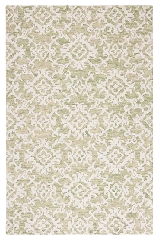 Safavieh Blossom Blm104W Light Green/Ivory Rug