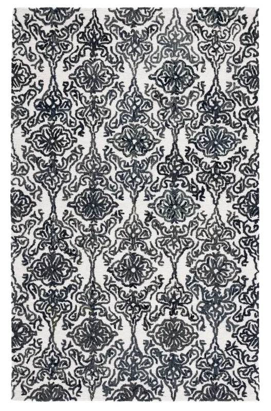 Safavieh Blossom Blm112A Ivory/Black Rug