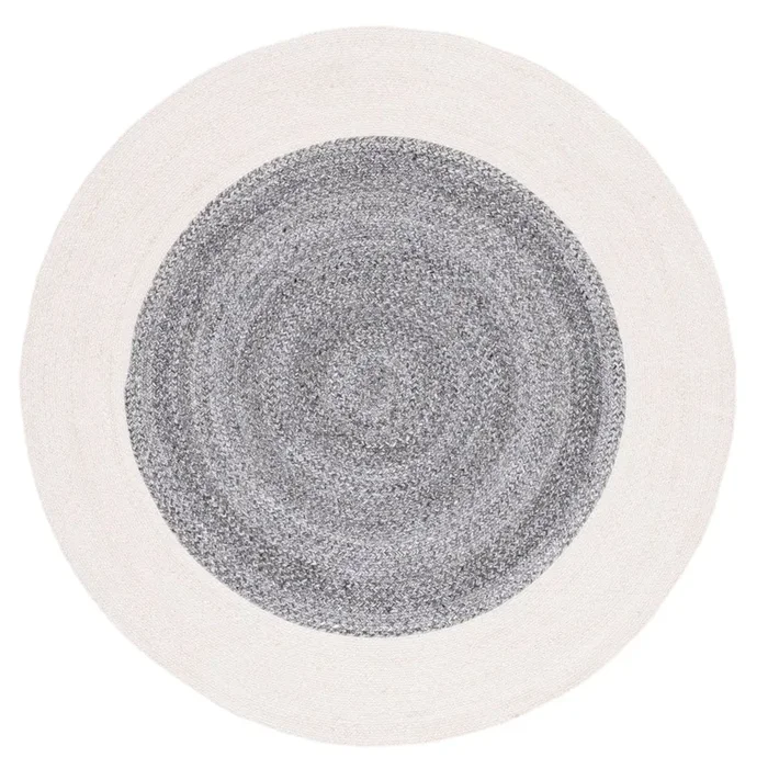 Safavieh Braided Brd803C Dark Grey/Ivory Rug