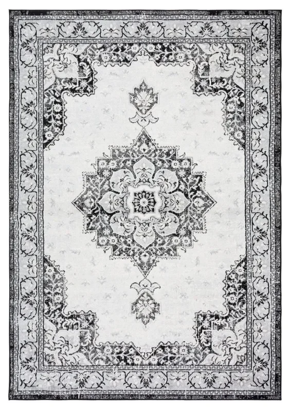 Safavieh Brentwood Bnt826Z Black/Ivory Rug