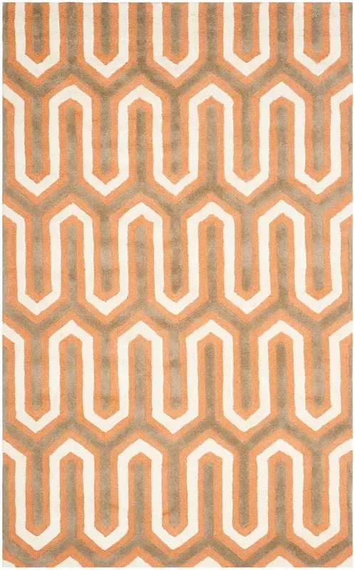 Safavieh Cambridge Cam351Y Orange / Grey Rugs