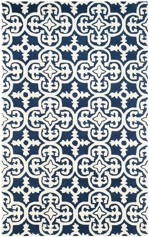 Safavieh Chatham Cht729C Dark Blue / Ivory Rugs