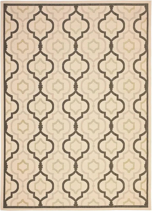 Safavieh Courtyard Cy7938-256A21 Beige / Black Rugs