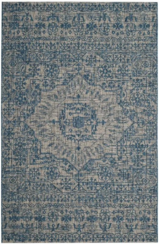 Safavieh Courtyard Cy8685 Grey/Navy Rug