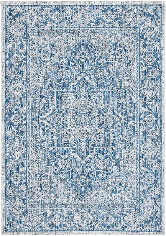 Safavieh Courtyard Cy8763-36812 Light Grey/Navy Rugs