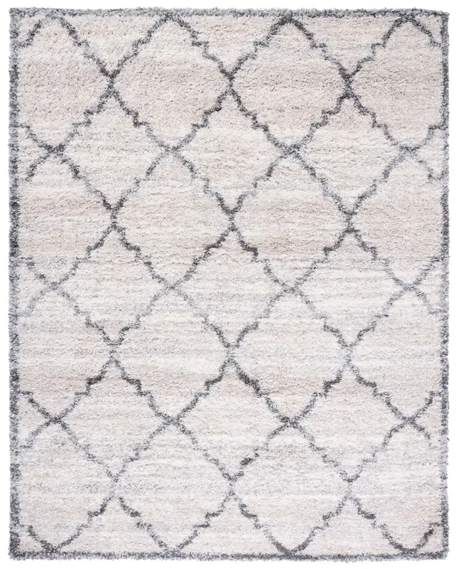 Safavieh Fontana Shag Fnt854F Ivory/Grey Rugs